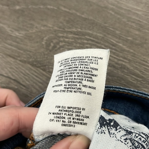 Pilcro & The Letterpress High-Rise Flare Crop Jeans | Anthropologie - Picture 8 of 10